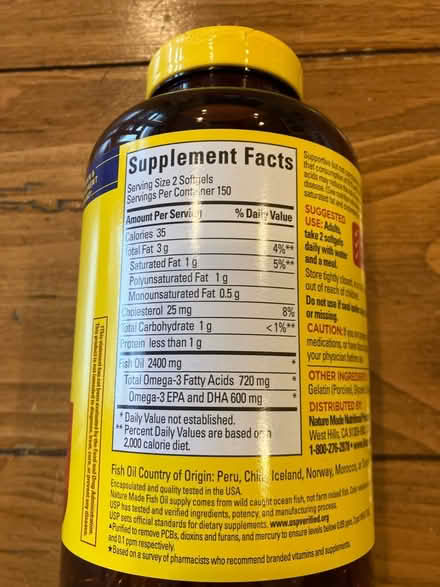 Photo of free Fish Oil 1200 mg (Havertown) #2
