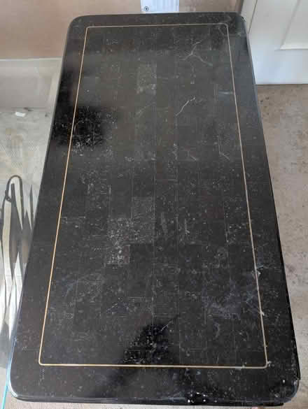 Photo of free bamboo & black table (Carling) #3