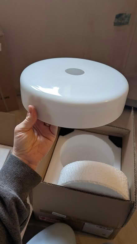 Photo of free Spare parts - white lampshades x2 (Dartford) #1