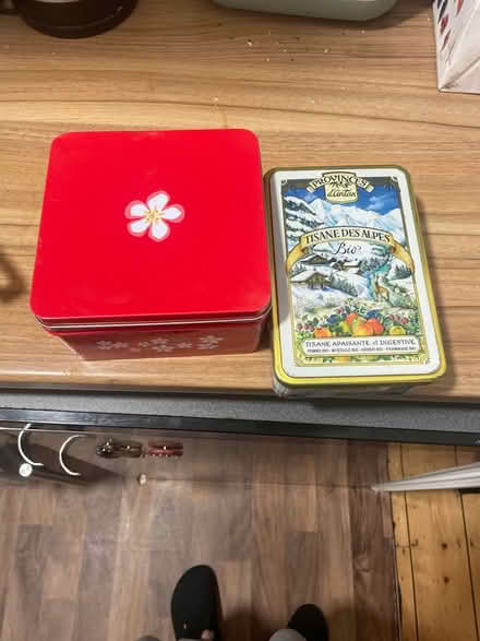 Photo of free Two metal tins (SE1 6Hd) #1