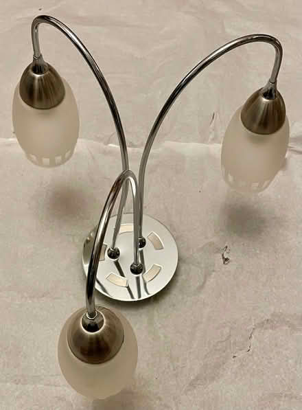 Photo of free Chrome 3 ceiling light (SES bulbs) (Heswall CH60) #1