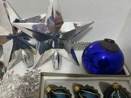 Photo of free Dark blue/gold Christmas tree decs (Thurnby Leicester LE7) #4