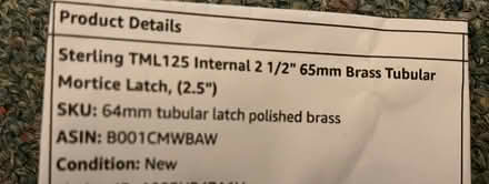 Photo of free Brass door latch kits & bits (Shefford) #1