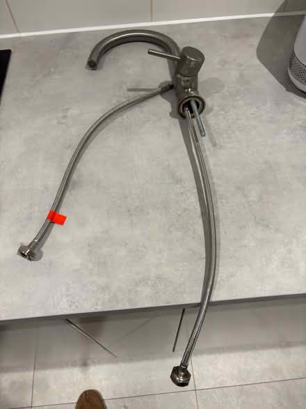 Photo of free Brushed stainless steel mixer tap (Cottonmill, St Albans, AL1) #2