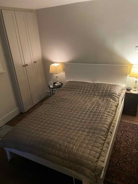 Photo of free White double bed frame (Downley HP13) #2