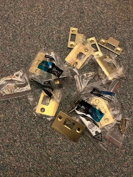 Photo of free Brass door latch kits & bits (Shefford) #2