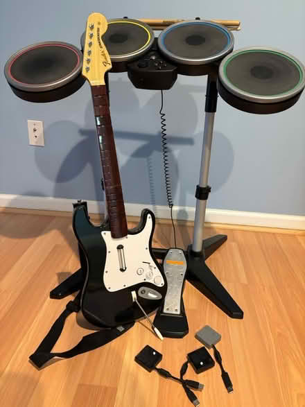 Photo of free PlayStation Rock Band Guitar/Drum (Ellicott City, Valleymede) #1