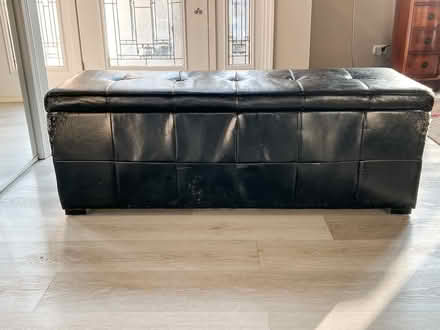 Photo of free storage bench (scratched up) (83rd & Mendingwall) #1