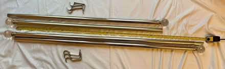Photo of free Chrome curtain poles (fixed length) (Heswall CH60) #1