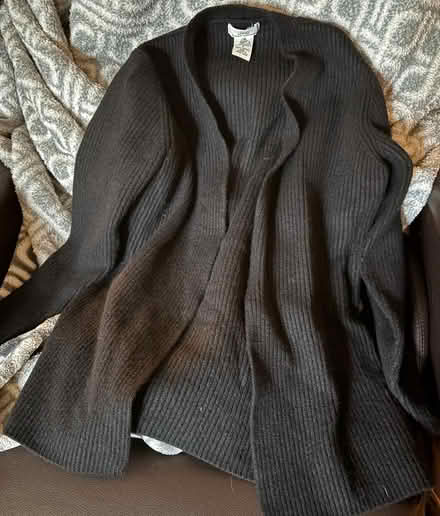 Photo of free womens small black cardigan sweater (Sunnyvale, CA Ponderosa Park) #1