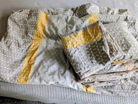 Photo of free West elm king size bedding (20910) #2