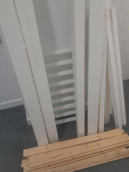 Photo of free White Single bed frame (Mitcham CR4) #1