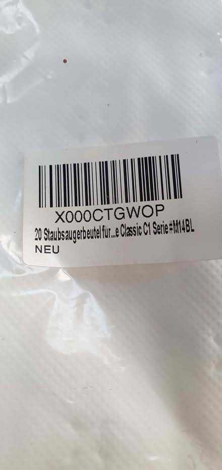 Photo of free Vacuum cleaner bags, new (Over Kellet LA6) #2