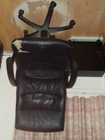 Photo of free Fake Leather Wheeled Executive Office Chair (Yateley GU46) #1