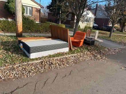 Photo of free Curb Alert! Oak Bed available @Curb (Birchmount and Lawrence) #2
