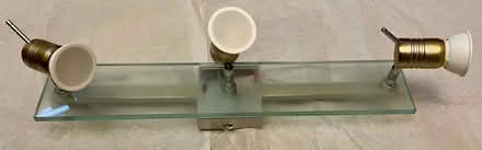 Photo of free Glass & chrome 3 adjustable spot ceiling lights (Heswall CH60) #2