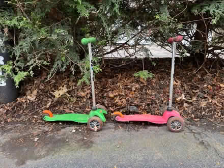 Photo of free 2 little kid sized scooters (Waban) #1