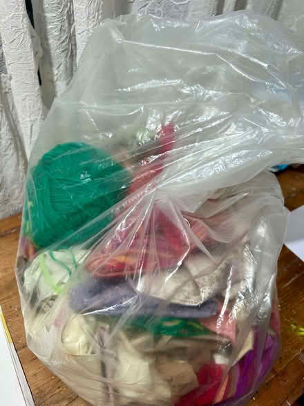 Photo of free Bag of remnant fabric and wool suitable for craft projects (Surbiton KT1) #3