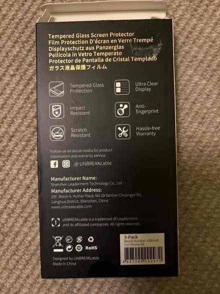 Photo of free iPhone XR size screen protector (E9) #3