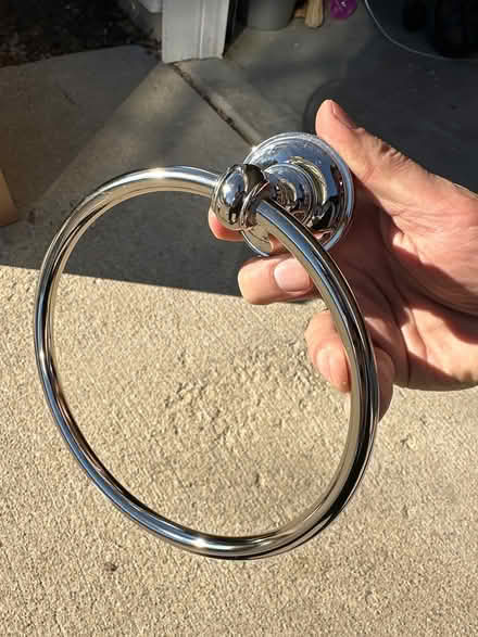 Photo of free Chrome towel ring (Unincorporated north Wheaton) #2