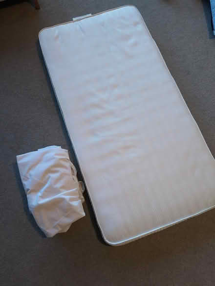 Photo of free Cot mattress 120x60x10cm (like new) (BR6) #1
