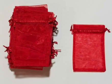 Photo of free Red drawstring gift pouches (50) (W section, Bowie) #1