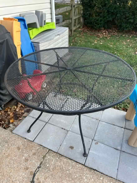 Photo of free Wrought iron outdoor table (Phoenixville, PA) #2
