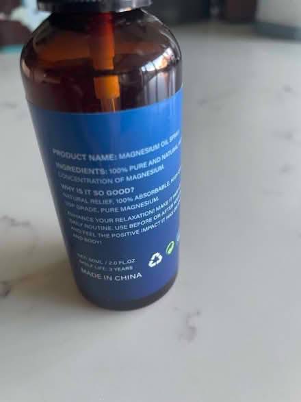 Photo of free New Magnesium oil spray 60ml (Bakersfield NG3) #2