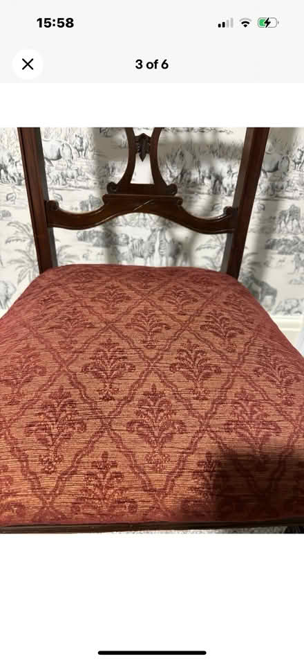 Photo of free Edwardian Mahogany beautifully Upholstered inDeep Pink Intri (Southport PR9) #2