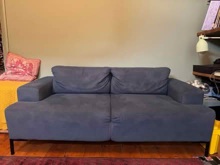 Photo of free Made blue 2 seater sofa (Sheffield S2) #1
