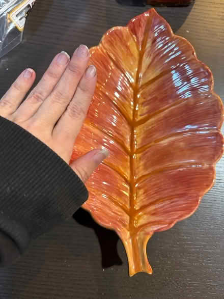Photo of free Ceramic leaf tray (Livonia) #2