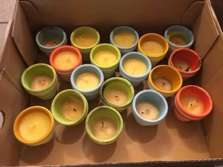 Photo of free Small candles in pots (Earlscourt) #1