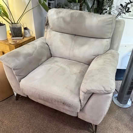 Photo of free Electric recliner - fabric damaged (WA10) #1