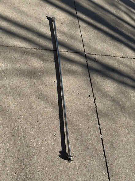 Photo of free 6ft chrome shower curtain rod (Unincorporated north Wheaton) #2
