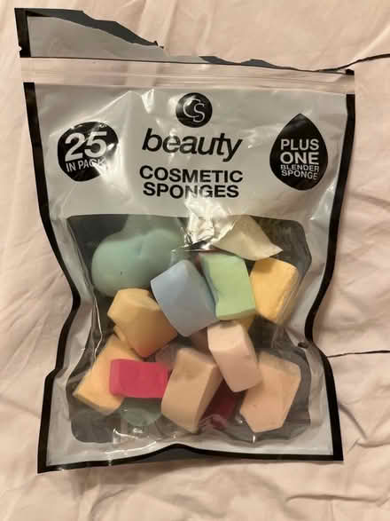 Photo of free Bag of cosmetic sponges (Shephall SG2) #1