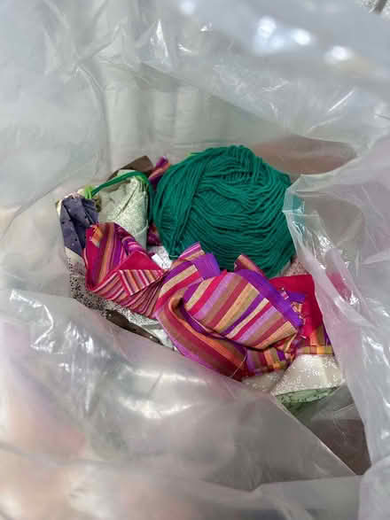 Photo of free Bag of remnant fabric and wool suitable for craft projects (Surbiton KT1) #2