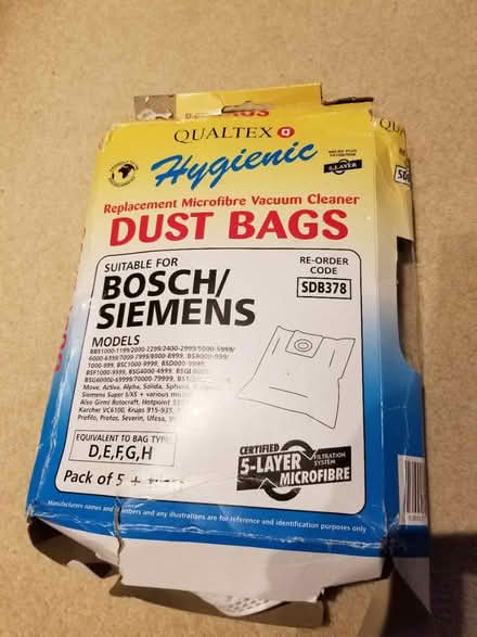 Photo of free Vacuum cleaner bags (Adel LS16) #1