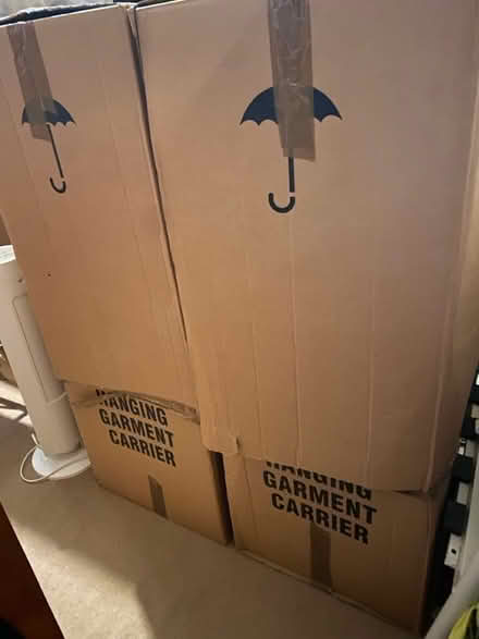Photo of free Packing cases and wardrobe hangers (Richmond) #2