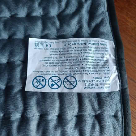 Photo of free Warm heat pad - electric (Westminster Drive PO21) #2