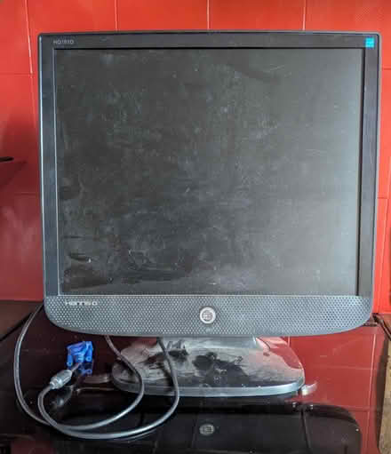 Photo of free 19" square monitor with speakers (Malvern Link Top WR14) #1