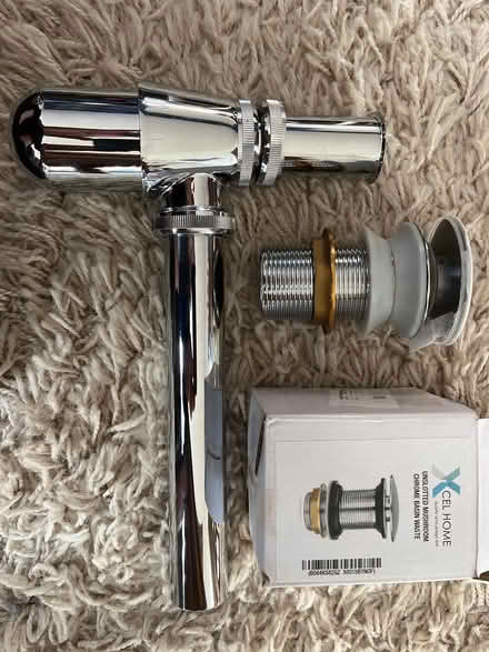 Photo of free Chrome basin bottle trap and waste (Godalming GU7) #1