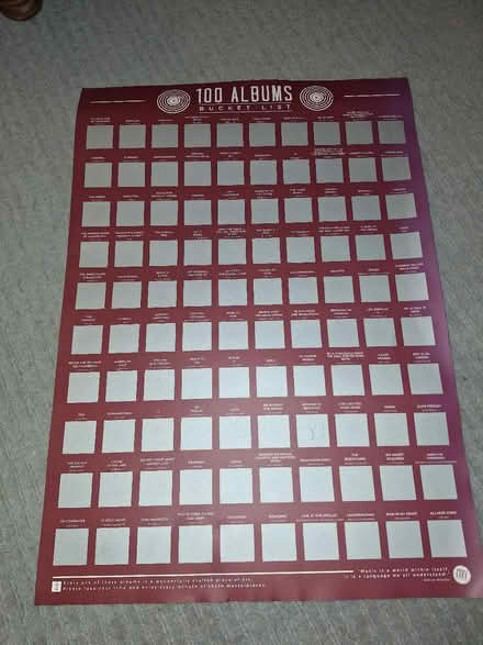 Photo of free Scratch off Poster for music fans (crouch end, N8) #1