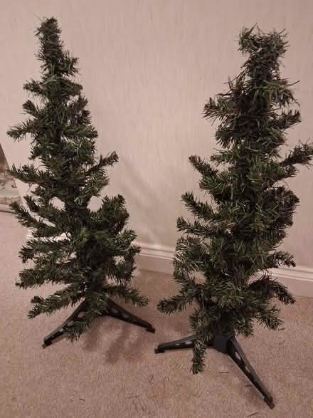 Photo of free 2 small artificial Xmas trees (Portchester PO16) #1