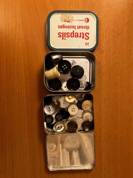 Photo of free Tins with Buttons and Thimbles (High Bentham LA2) #1