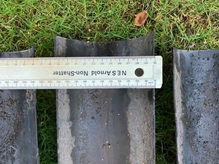 Photo of free 4m half round 110mm black guttering plus oddments (Wellington TF1) #2