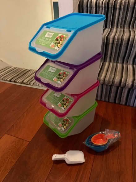 Photo of free 3.7l Storage container + scoops (Earlswood RH1) #1