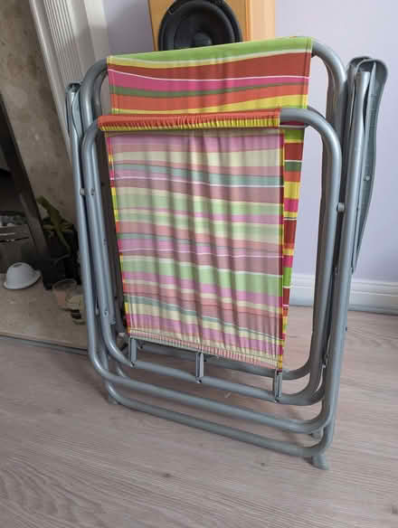 Photo of free Two metal deckchairs (Deer Park OX28) #1