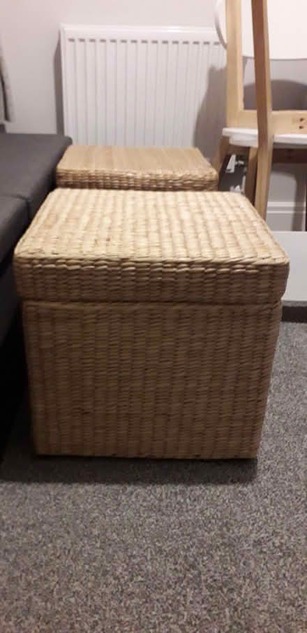 Photo of free wicker storage cubes with lid (wyberton) #3