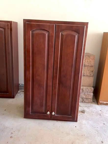 Photo of free 42" Maple cabinets with solid doors (Near long gate Target) #1