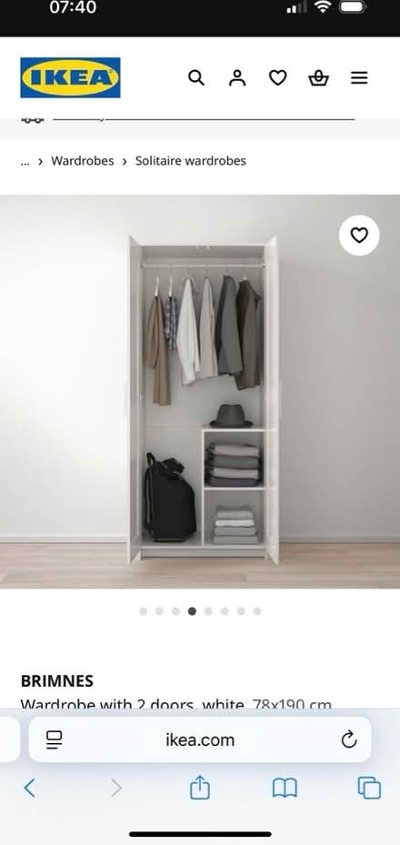 Photo of free IKEA white wardrobe (Cold Harbour OX1) #2